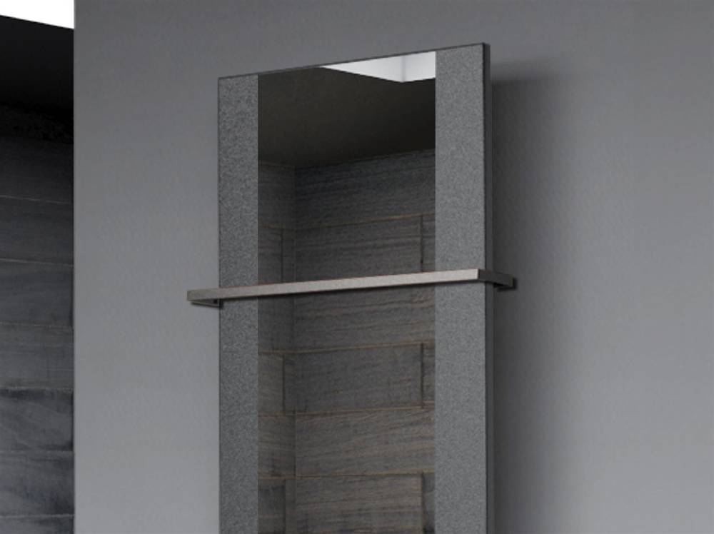Szagato BADHEIZKÖRPER mit Spiegel Design Singapur 2 120x47cm 799 Watt anthrazit - moon (+1 Halter 15mm) SZAGATO Designheizkörper mit Mittelanschluss Online Shopping