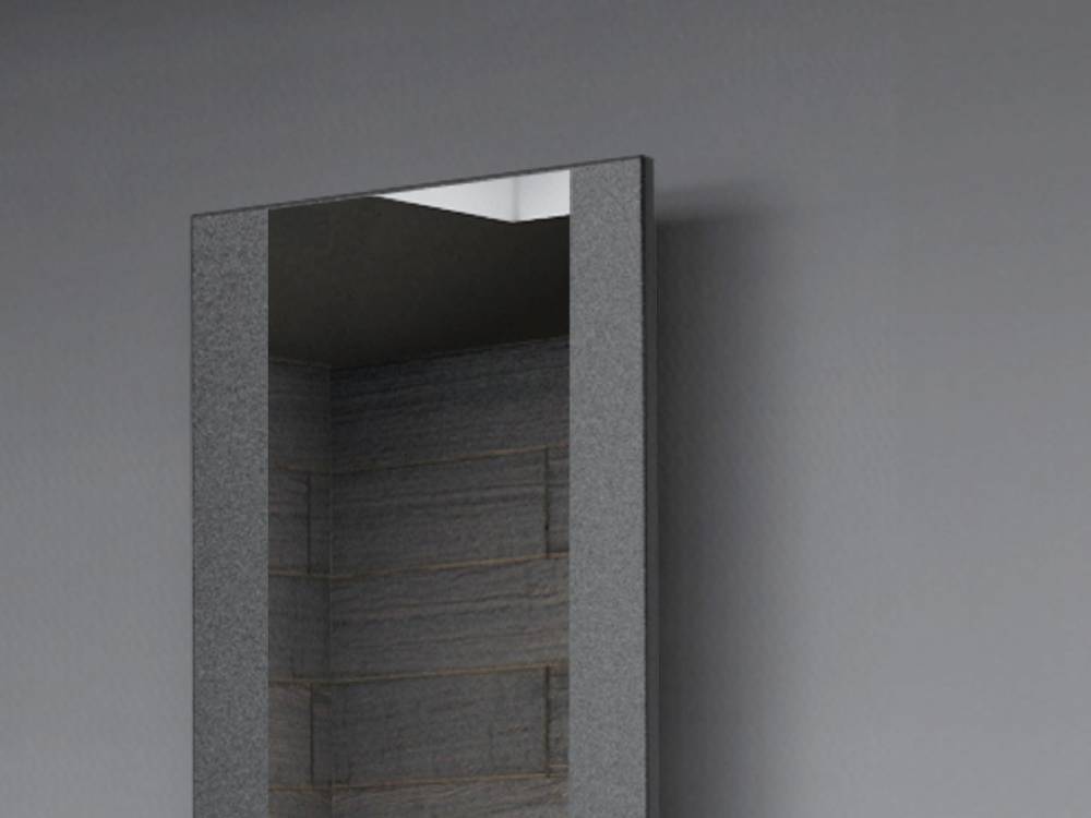 Szagato BADHEIZKÖRPER mit Spiegel Design Singapur 2 120x47cm 799 Watt anthrazit - moon SZAGATO Design Handtuchheizkörper mit Mittelanschluss Handtuchwärmer Preisnachlass
