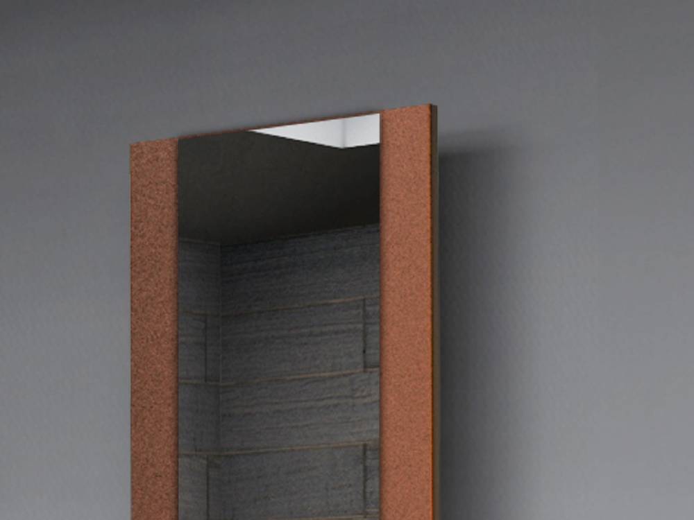 Szagato BADHEIZKÖRPER mit Spiegel Design Singapur 2 120x47cm 799 Watt braun SZAGATO Designheizkörper Handtuchheizkörper mit Mittelanschluss Handtuchwärmer Cyber Monday