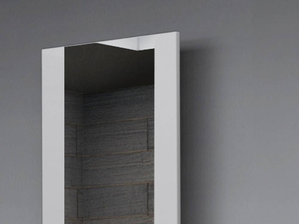 Szagato BADHEIZKÖRPER mit Spiegel Design Singapur 2 120x47cm 799 Watt weiß SZAGATO Designheizkörper Handtuchheizkörper mit Mittelanschluss Handtuchwärmer Top Angebot
