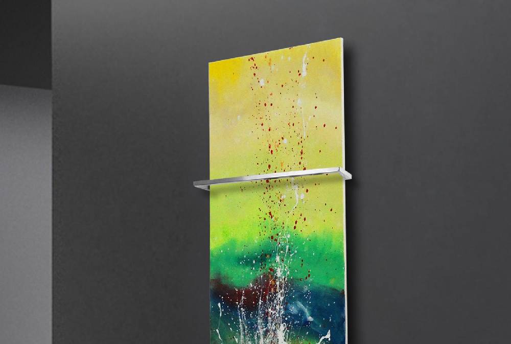 Szagato BADHEIZKÖRPER Vernissage Design 23 180x47cm 1118 Watt Acryl (+1 Halter 15mm) SZAGATO Designheizkörper Handtuchheizkörper mit Mittelanschluss 50% Rabatt mit kostenlosem Versand