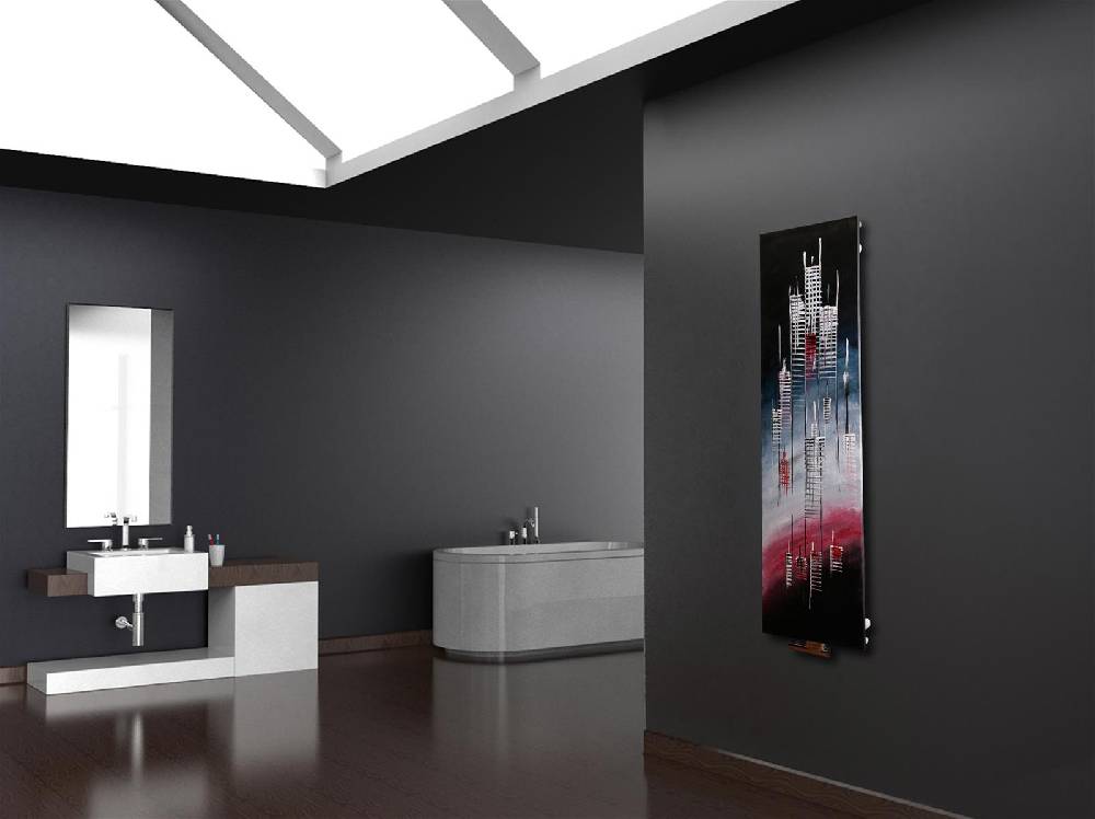 Szagato BADHEIZKÖRPER Vernissage Design 25 180x47cm 1118 Watt Acryl SZAGATO Designheizkörper Handtuchheizkörper mit Mittelanschluss Handtuchwärmer Fabrikladen