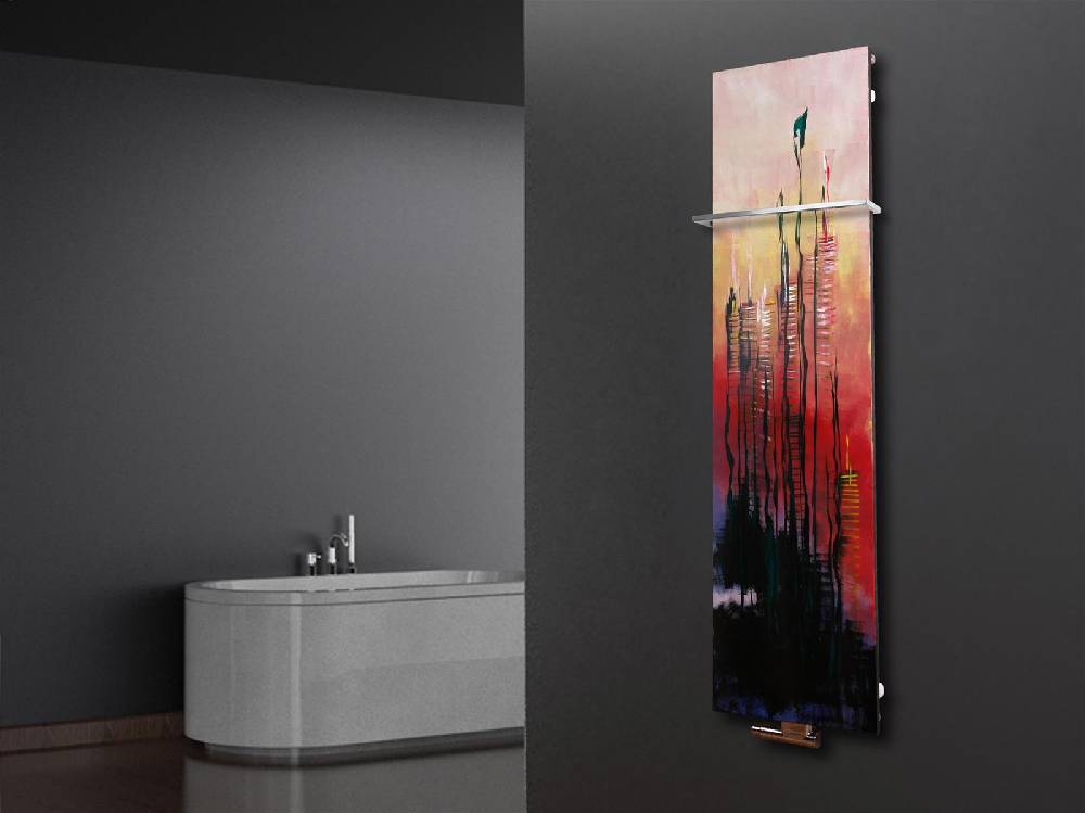 Szagato BADHEIZKÖRPER Vernissage Design 29 180x47cm 1118 Watt Acryl (+1 Halter 15mm) SZAGATO Designheizkörper Handtuchheizkörper mit Mittelanschluss Begrenzt auf 3 Tage