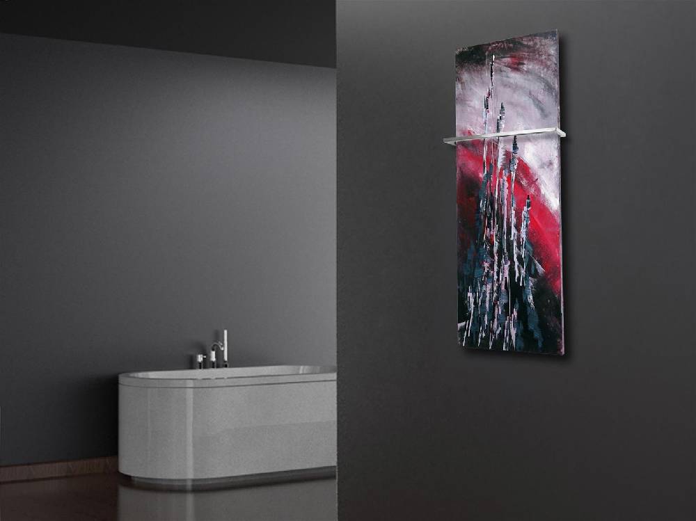 Szagato BADHEIZKÖRPER Vernissage Design 51 120x47cm 799Watt Acryl (+1 Halter 15mm) SZAGATO Designheizkörper Handtuchheizkörper Mittelanschluss Handtuchwärmer Online