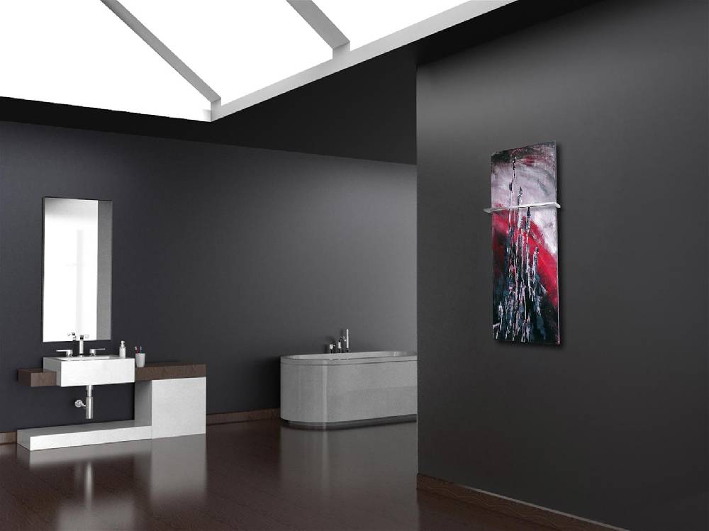 Szagato BADHEIZKÖRPER Vernissage Design 51 120x47cm 799Watt Acryl (+1 Halter 15mm) SZAGATO Designheizkörper Handtuchheizkörper Mittelanschluss Handtuchwärmer Online