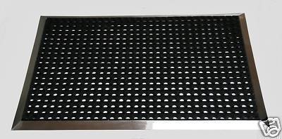 Szagato Edelstahlrahmen mit Fußmatte Ringgummi 110x60cm Gr. 3 SZAGATO Made in Germany Schuhabstreifer Edelstahl außen Fußabtreter Schmutzfangmatte im Angebot