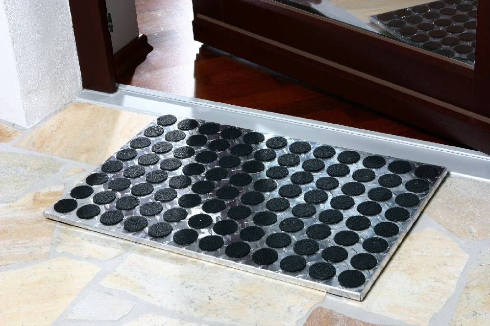 Szagato Fußmatte ALUMINIUM SZAGATO 60x40cm eckig glänzend SZAGATO Made in Germany Fussmatte Alu Fussmatte außen Schuhabstreifer Fussabtreter Rabatt