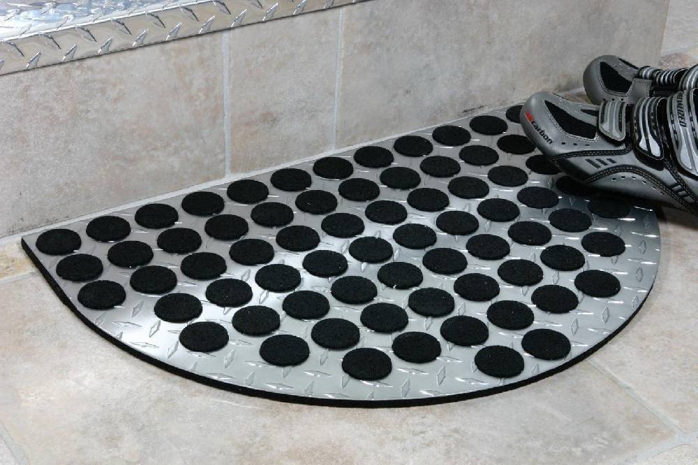 Szagato Fußmatte ALUMINIUM SZAGATO 60x40cm halbrund matt SZAGATO Made in Germany Fussmatte Alu Aluminium Fussmatte außen Schuhabstreifer Fussabtreter Großer Ausverkauf