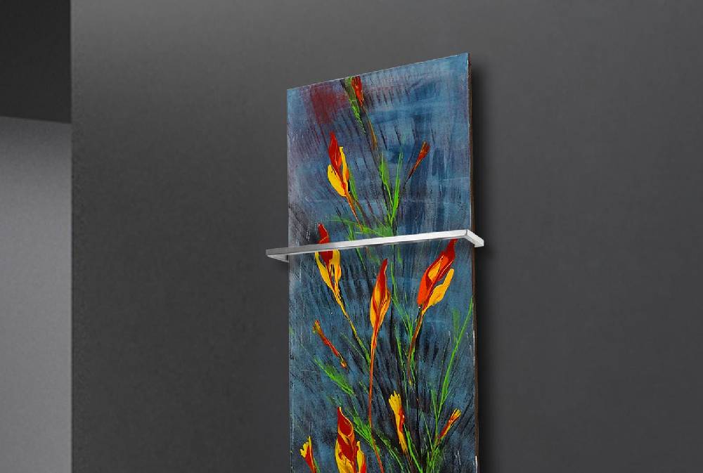 Szagato BADHEIZKÖRPER Vernissage Design 54 120x47cm 799 Watt Acryl (+1 Halter 15mm) SZAGATO Designheizkörper Handtuchheizkörpertelanschluss Handtuchwärmer Black Friday