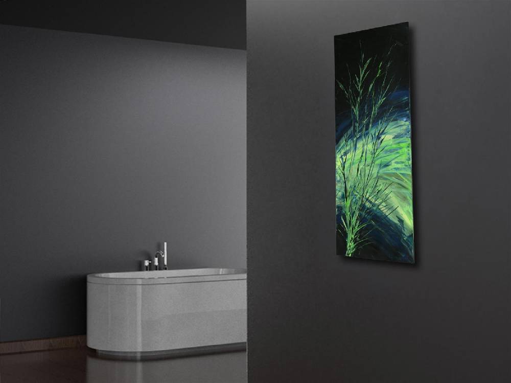 Szagato BADHEIZKÖRPER Vernissage Design 56 120x47cm 799 Watt Acryl SZAGATO Designheizkörper Handtuchheizkörper mit Mittelanschluss Handtuchwärmer