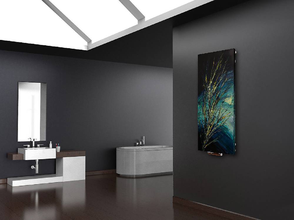Szagato BADHEIZKÖRPER Vernissage Design 56 120x47cm 799 Watt Acryl SZAGATO Designheizkörper Handtuchheizkörper mit Mittelanschluss Handtuchwärmer Osterangebot