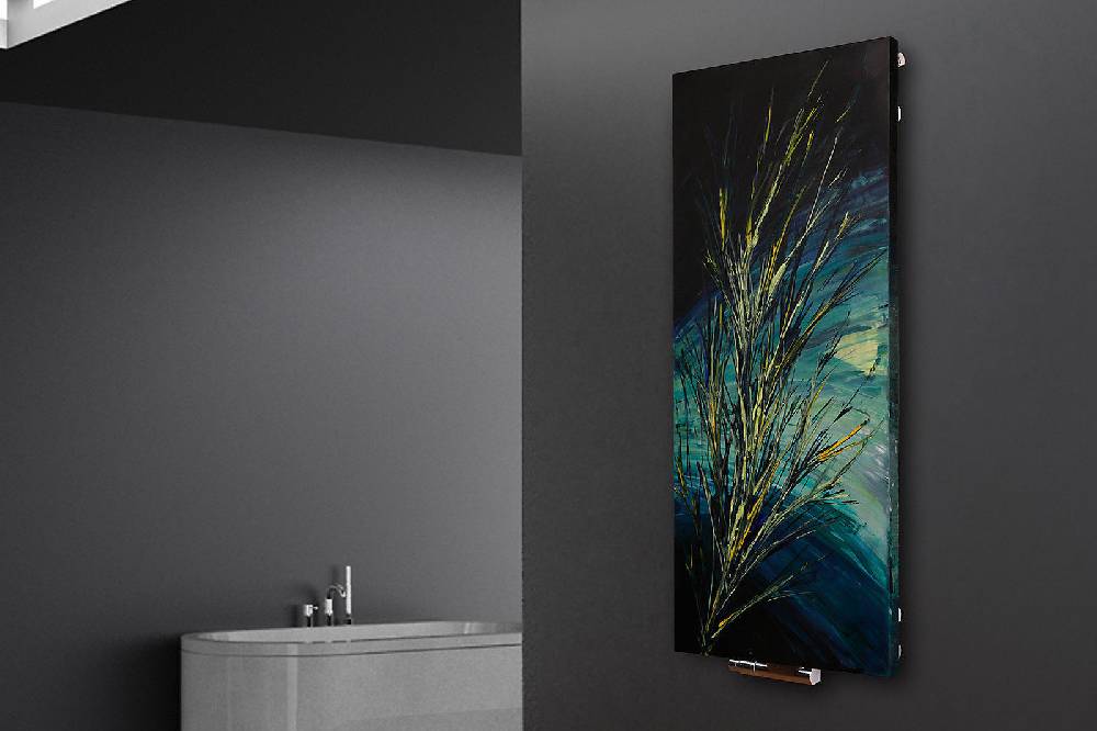 Szagato BADHEIZKÖRPER Vernissage Design 56 120x47cm 799 Watt Acryl SZAGATO Designheizkörper Handtuchheizkörper mit Mittelanschluss Handtuchwärmer Osterangebot