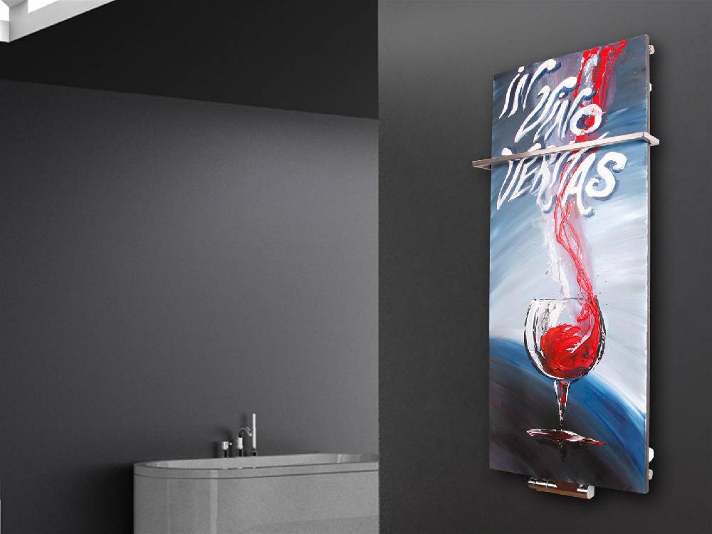 Szagato BADHEIZKÖRPER Vernissage Design 57 120x47cm 799 Watt Acryl (+1 Halter 15mm) SZAGATO Designheizkörper Handtuchheizkörpertelanschluss Handtuchwärmer Muttertagsangebot