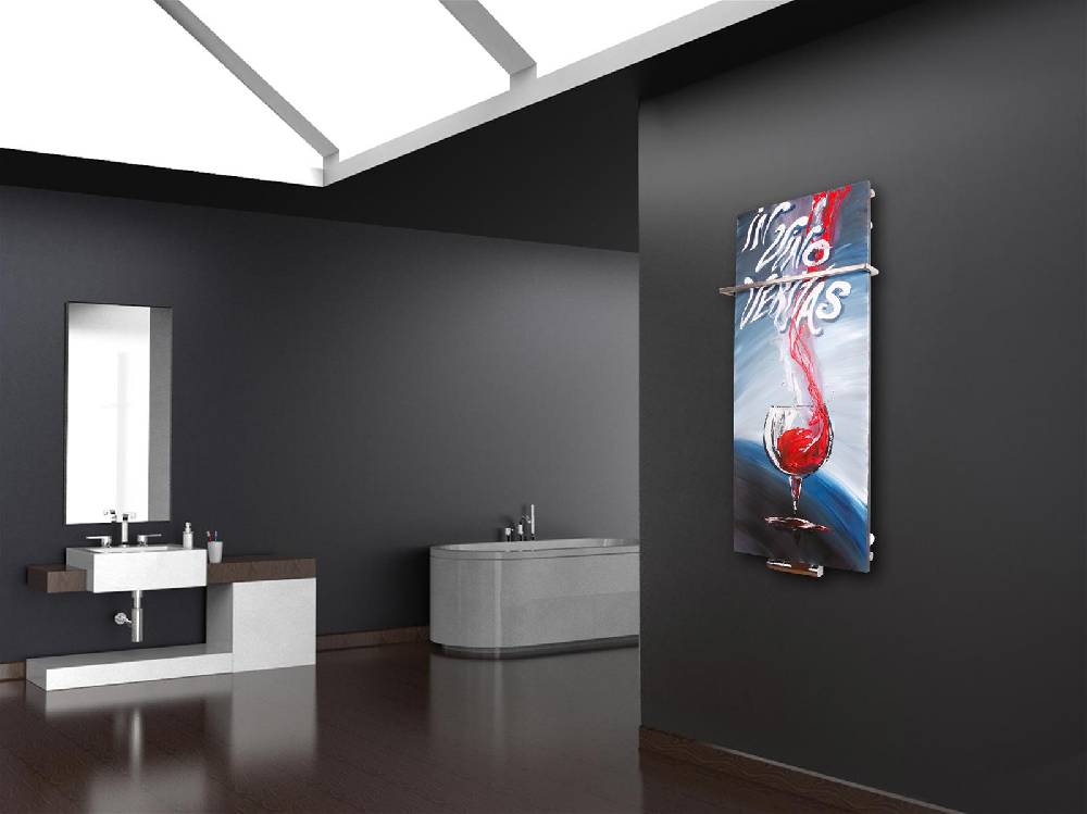 Szagato BADHEIZKÖRPER Vernissage Design 57 120x47cm 799 Watt Acryl (+1 Halter 15mm) SZAGATO Designheizkörper Handtuchheizkörpertelanschluss Handtuchwärmer Muttertagsangebot