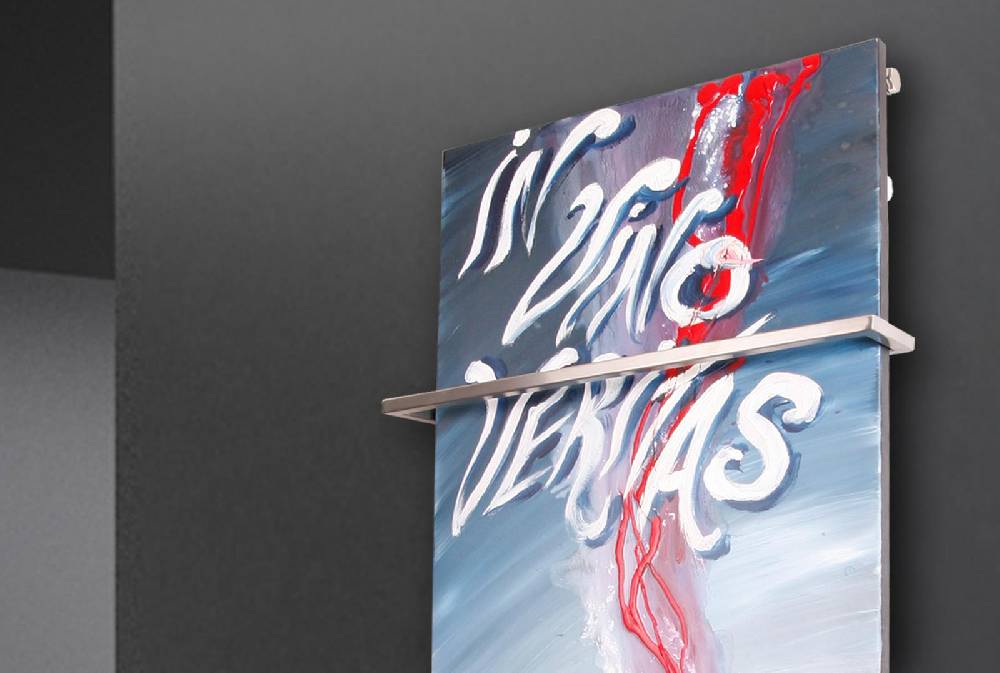 Szagato BADHEIZKÖRPER Vernissage Design 57 120x47cm 799 Watt Acryl (+1 Halter 15mm) SZAGATO Designheizkörper Handtuchheizkörpertelanschluss Handtuchwärmer Muttertagsangebot
