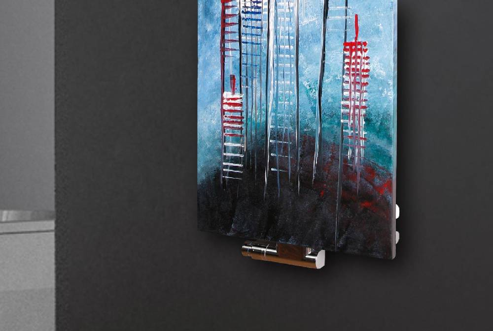 Szagato BADHEIZKÖRPER Vernissage Design 58 120x47cm 799 Watt Acryl (+1 Halter 15mm) SZAGATO Designheizkörper Handtuchheizkörpertelanschluss Handtuchwärmer Valentinstagsangebot