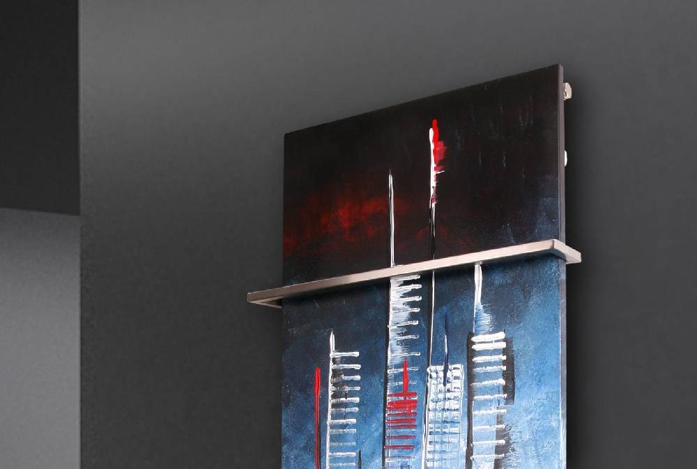 Szagato BADHEIZKÖRPER Vernissage Design 58 120x47cm 799 Watt Acryl (+1 Halter 15mm) SZAGATO Designheizkörper Handtuchheizkörpertelanschluss Handtuchwärmer Valentinstagsangebot
