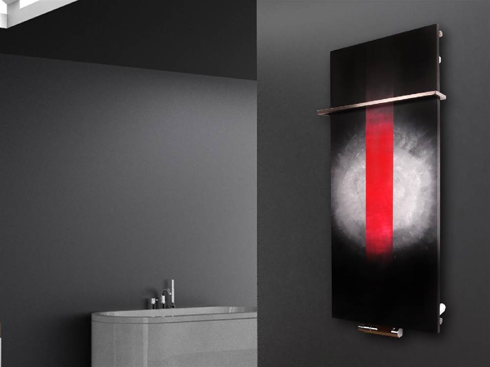 Szagato BADHEIZKÖRPER Vernissage Design 59 120x47cm 799 Watt Acryl (+1 Halter 15mm) SZAGATO Designheizkörper Handtuchheizkörpertelanschluss Handtuchwärmer Lagerräumung