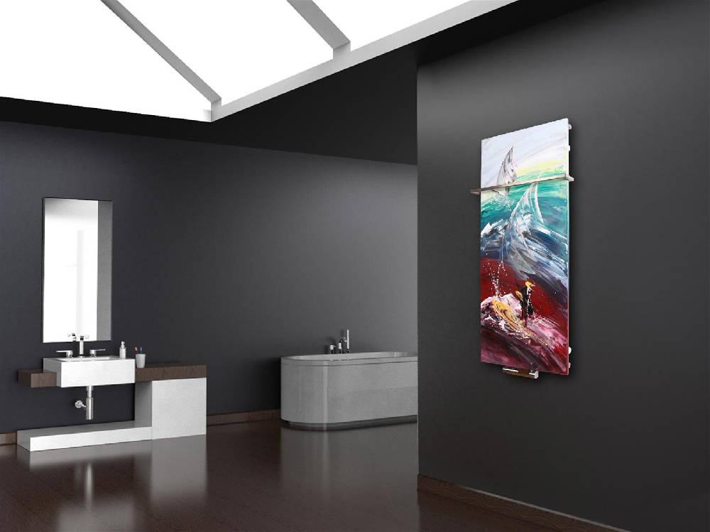 Szagato BADHEIZKÖRPER Vernissage Design 60 120x47cm 799 Watt Acryl (+1 Halter 15mm) SZAGATO Designheizkörper Handtuchheizkörpertelanschluss Handtuchwärmer Top Angebot