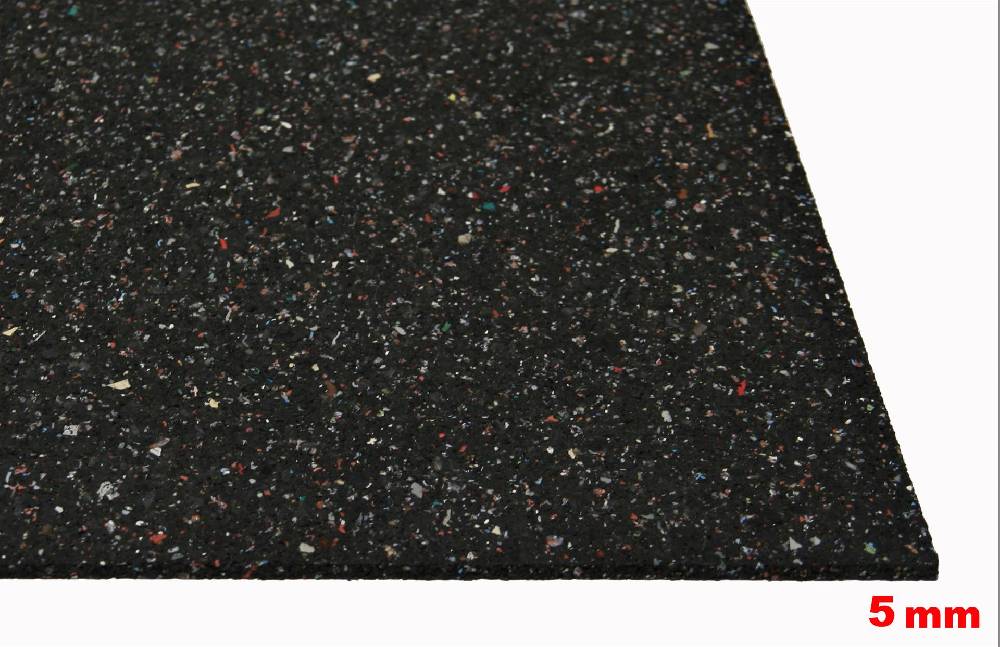 Szagato Bautenschutzmatte Gummi 500x125x0,5cm SZAGATO Gummimatte Gummigranulatmatte Antirutschmatte Gummi Granulat Matte recycelt Räumungsverkauf
