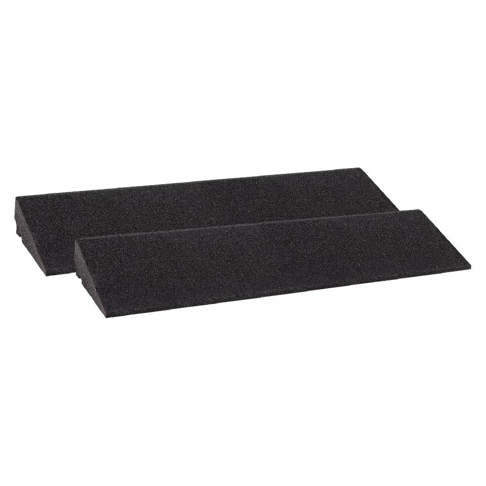 Szagato Bordsteinrampe Gummi 70mm 80x25x7cm Set = 2 Stück schwarz SZAGATO Schwellenrampe Auffahrhilfe Bordsteinkeile Bordstein Auffahrrampe Bordsteinkanten