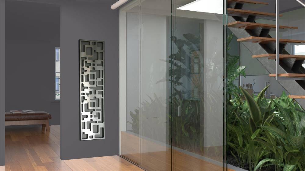 Szagato Garderobe Wandgarderobe Design Downtown 140x40cm Edelstahl matt SZAGATO Garderobe Metall Wand Garderobenpaneel Garderobenleiste Flurgarderobe Flur Letzte 3 Tage