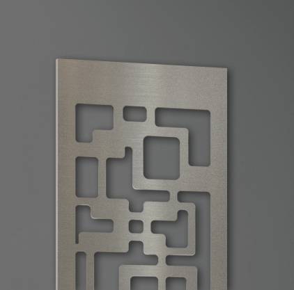 Szagato Garderobe Wandgarderobe Design Downtown 140x40cm Edelstahl matt SZAGATO Garderobe Metall Wand Garderobenpaneel Garderobenleiste Flurgarderobe Flur Letzte 3 Tage