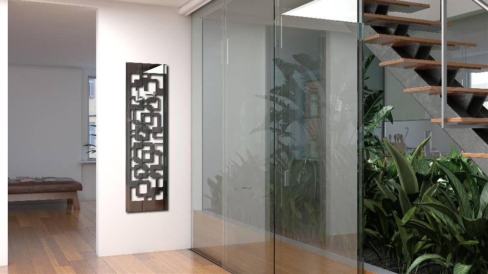 Szagato Garderobe Wandgarderobe Design Downtown 140x40cm Edelstahl SZAGATO Garderobe Metall Wand Garderobenpaneel Garderobenleiste Flurgarderobe Flur JETZT KAUFEN