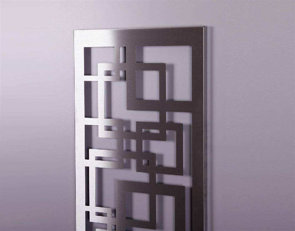 Szagato Garderobe Wandgarderobe Design Quadrat 140x40cm Edelstahl matt SZAGATO Garderobe Metall Garderobe Wand Garderobenpaneel Garderobenleiste Flur Bis zu 65% Rabatt