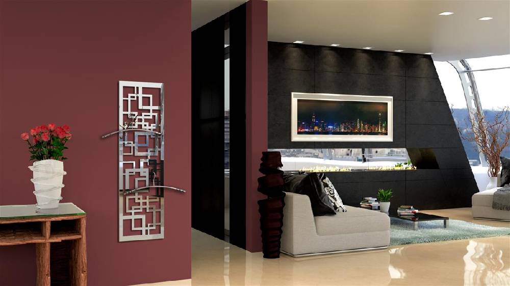 Szagato Garderobe Wandgarderobe Design Quadrat 140x40cm Edelstahl poliert SZAGATO Garderobe Metall Garderobe Wand Garderobenpaneel Garderobenleiste Flur Nur für heute
