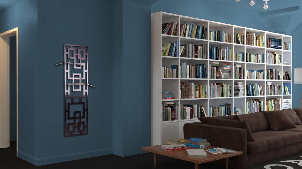 Szagato Garderobe Wandgarderobe Design Rechteck 140x40cm Edelstahl matt SZAGATO Garderobe Metall Garderobe Wand Garderobenpaneel Garderobenleiste Flur Sonderangebot der Fabrik