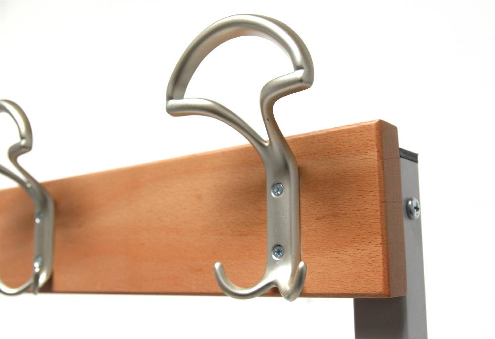Szagato Garderobenbank mit Haken 2-seitig 2 Sitzbänke HxBxT 170x100x60cm Marke SZAGATO Umkleidebank Umkleide Sitzbank Garderobe mit Sitzbank Turnhalle Kostenloser Versand international