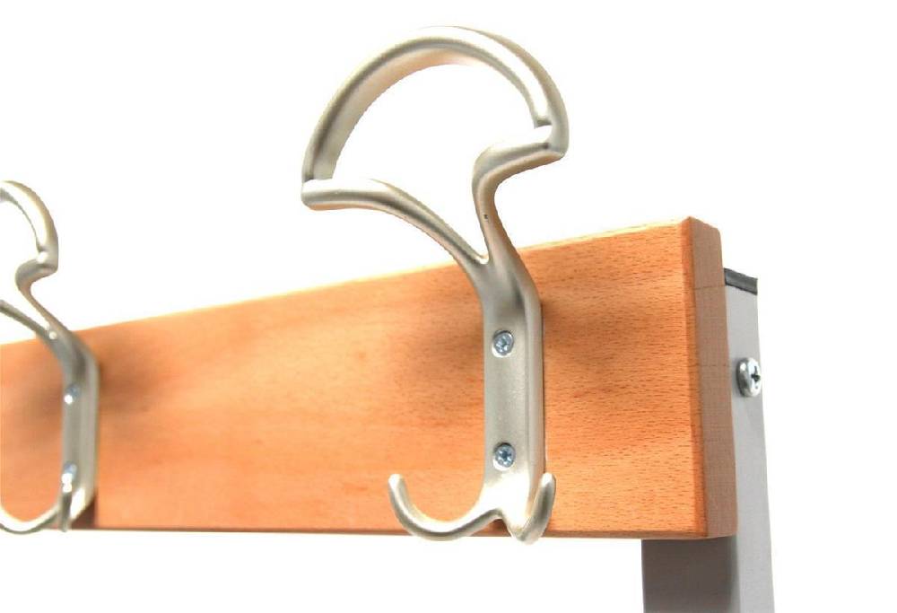 Szagato Garderobenbank mit Haken 2-seitig 2 Sitzbänke HxBxT 170x150x60cm Marke SZAGATO Umkleidebank Umkleide Sitzbank Garderobe mit Sitzbank Teennis Fabrikladen