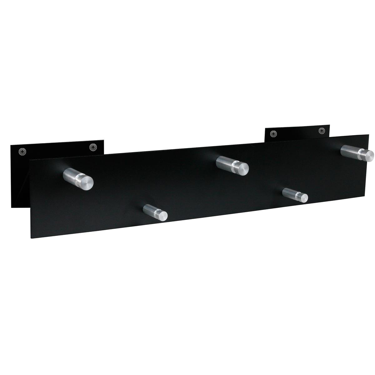Szagato Garderobenleiste 50x9cm schwarz (N-Anordnung) SZAGATO Made in Germany Garderobenpaneel Flurgarderobe Garderobe Flur Wandgarderobe Hakenleiste Rabatte dieses Monats