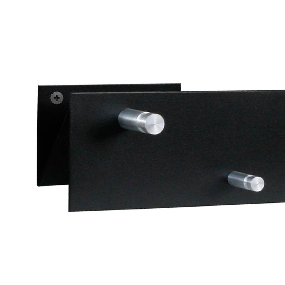 Szagato Garderobenleiste 50x9cm schwarz (N-Anordnung) SZAGATO Made in Germany Garderobenpaneel Flurgarderobe Garderobe Flur Wandgarderobe Hakenleiste Rabatte dieses Monats