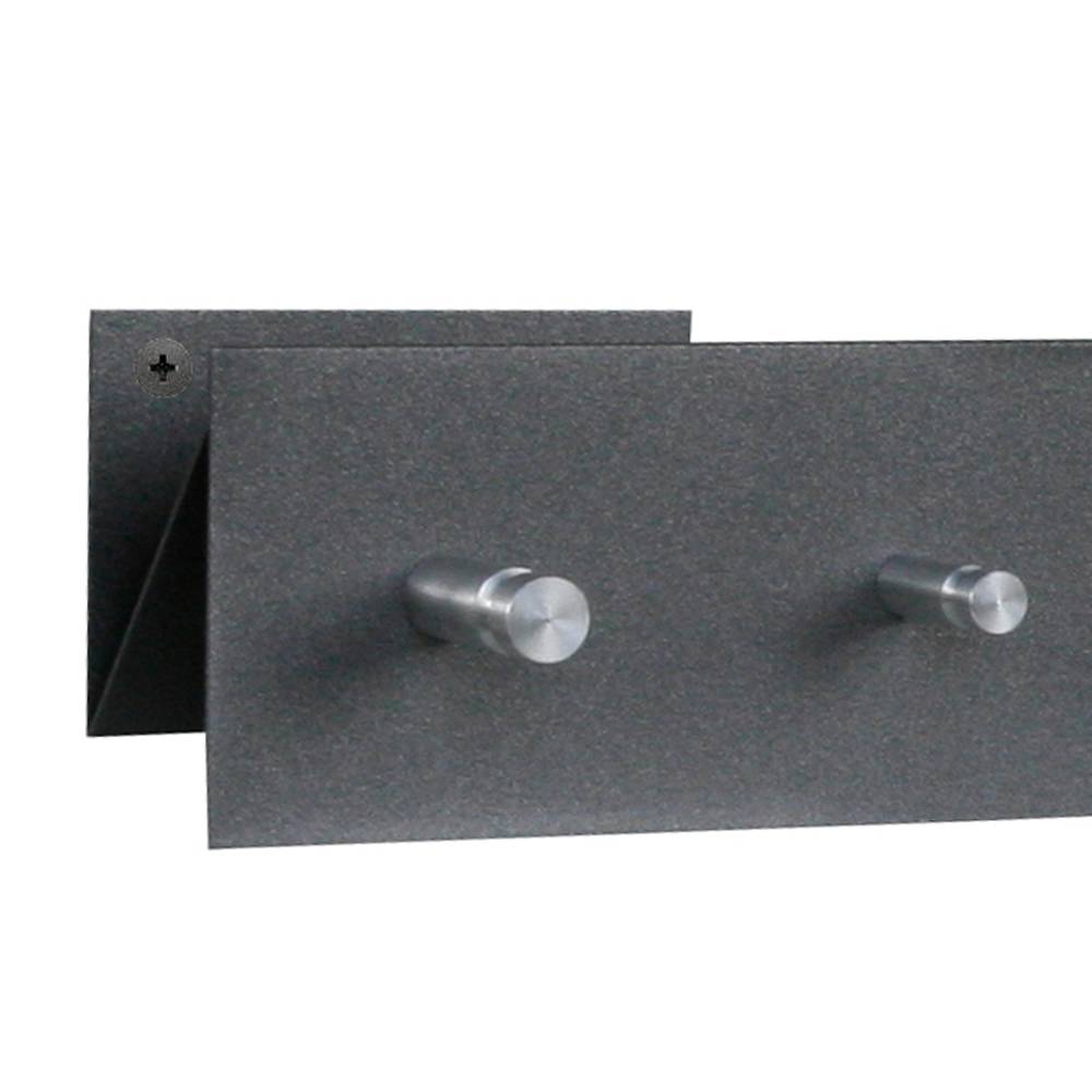 Szagato Garderobenleiste 50x9cm silber (gerade Anordnung) SZAGATO Made in Germany Garderobenpaneel Flurgarderobe Garderobe Flur Wandgarderobe Hakenleiste 2025