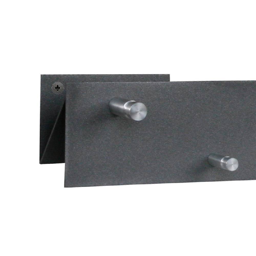 Szagato Garderobenleiste grau 100x9cm (N-Anordnung) SZAGATO Made in Germany Garderobenpaneel Flurgarderobe Garderobe Flur Wandgarderobe Hakenleiste Outlet