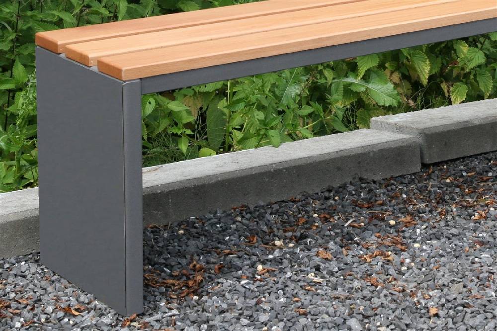 Szagato Gartenbank Parkbank Edelstahl BxTxH 200x30x40cm anthrazit SZAGATO Made in Germany Sitzbank Metall Umkleidebank Parkbank wetterfest Parkbänke Hotsell