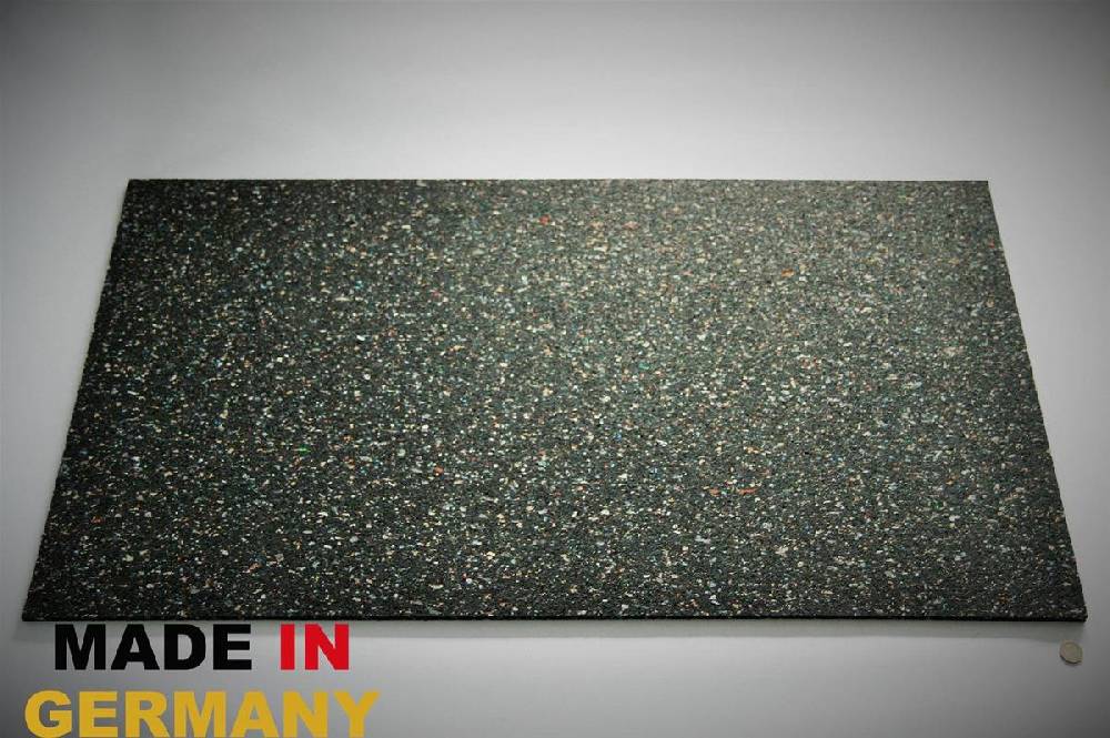 Szagato Gummimatte Waschmaschinen Anti - Vibrationsmatte 60x60x0,5cm SZAGATO Meterware Gummimatt Gummi Matte Gummigranulatmatte Antirutschmatte recycelt Versandkostenfrei