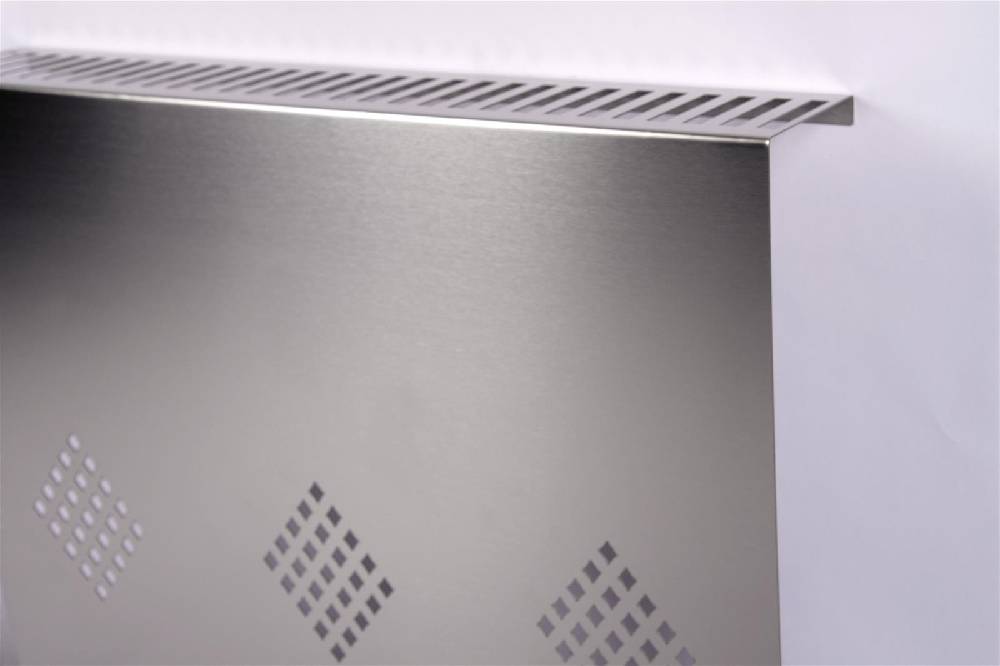 Szagato Heizkörperverkleidung Edelstahl 60 x 60cm Design Raute (SET=2 Stück) SZAGATO Heizungsverkleidung Verkleidung Heizkörper Abdeckung für Heizkörper Tägliche Deals