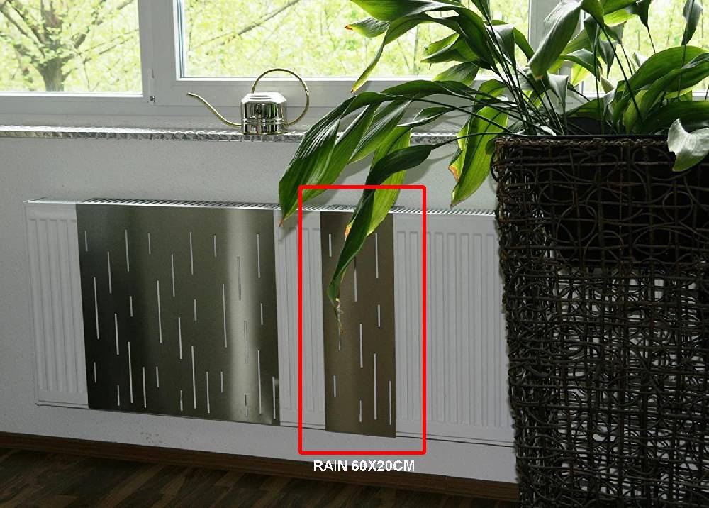 Szagato Heizkörperverkleidung Edelstahl matt 60 x 60cm Design Rain SET = 2 Stück SZAGATO Heizungsverkleidung Verkleidung Heizkörper Abdeckung für Heizkörper JETZT KAUFEN