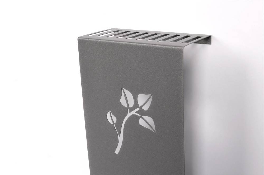 Szagato Heizkörperverkleidung 60 x 20cm Leaves anhrazit (1 Stück) SZAGATO Heizungsverkleidung Verkleidung Heizkörper Abdeckung Heizkörper Heizungsabdeckung Nur für heute
