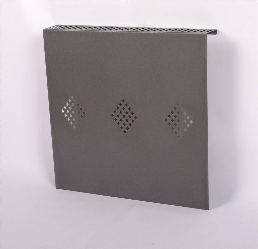 Szagato Heizkörperverkleidung 60 x 60cm Raute antharzit (1 Stück) SZAGATO Heizungsverkleidung Verkleidung Heizkörper Abdeckung Heizkörper Heizungsabdeckung zollfrei