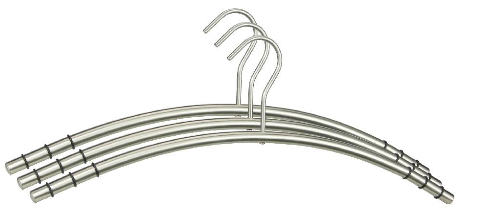 Szagato Kleiderbügel Edelstahl VE=9 Stück SZAGATO Edelstahl Kleiderbügel modern Hosenbügel Design Kleiderbügel Metall Hänger Garderobenbügel hochwertig Limitierter Zeitrabatt