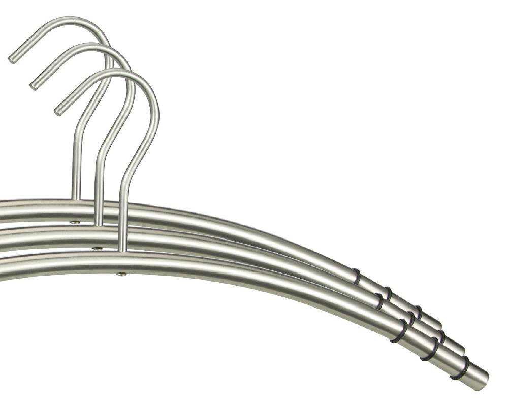 Szagato Kleiderbügel Edelstahl VE=9 Stück SZAGATO Edelstahl Kleiderbügel modern Hosenbügel Design Kleiderbügel Metall Hänger Garderobenbügel hochwertig Limitierter Zeitrabatt