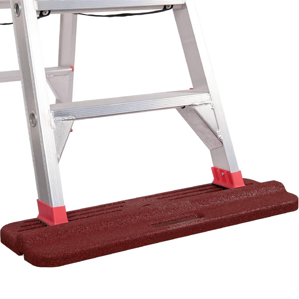 Szagato Leitermatte Anti-Rutschmatte LxBxH 75x25x5cm rot SZAGATO Gummi Antirutschmatte Leitern Leitermatte Gummimatte für Leitern Sicherung aus Gummigranulat