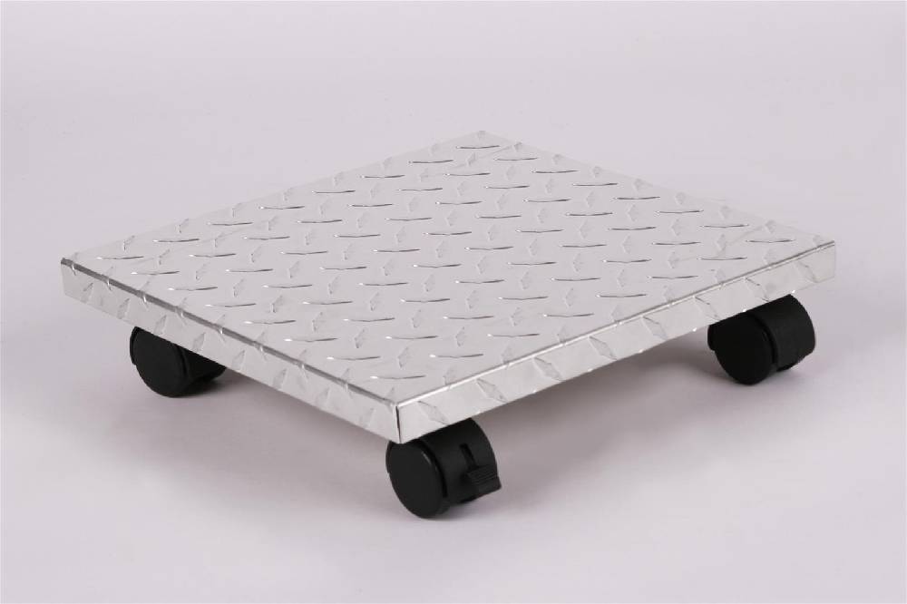 Szagato Rollbrett Pflanzenroller 30x30cm ALU 100kg Bürorollen + Bremse SZAGATO Made in Germany Blumenuntersetzer Möbelroller Blumenroller Transportroller Blitzangebot