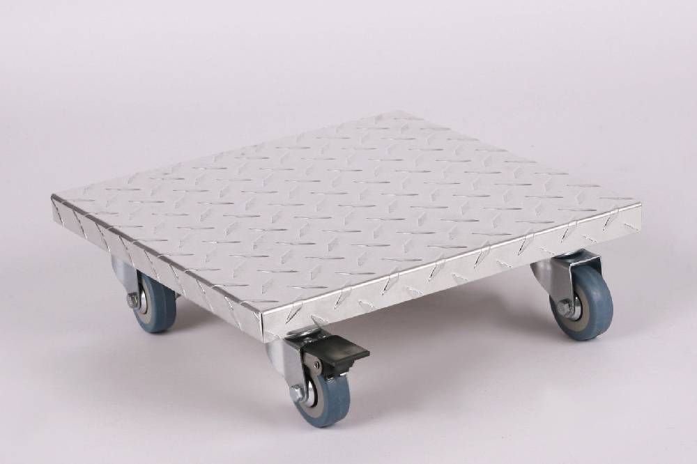 Szagato Rollbrett Pflanzenroller 30x30cm Alu 150 kg PU-Rolle SZAGATO Made in Germany Blumenuntersetzer Möbelroller Outdoor Blumenroller Transportroller Neuheiten