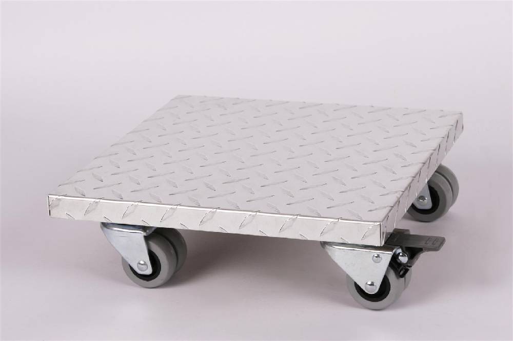 Szagato Rollbrett Pflanzenroller 30x30cm ALU 300kg Doppelrollen + Bremse SZAGATO Made in Germany Blumenuntersetzer Möbelroller Blumenroller Transportroller Räumungsverkauf
