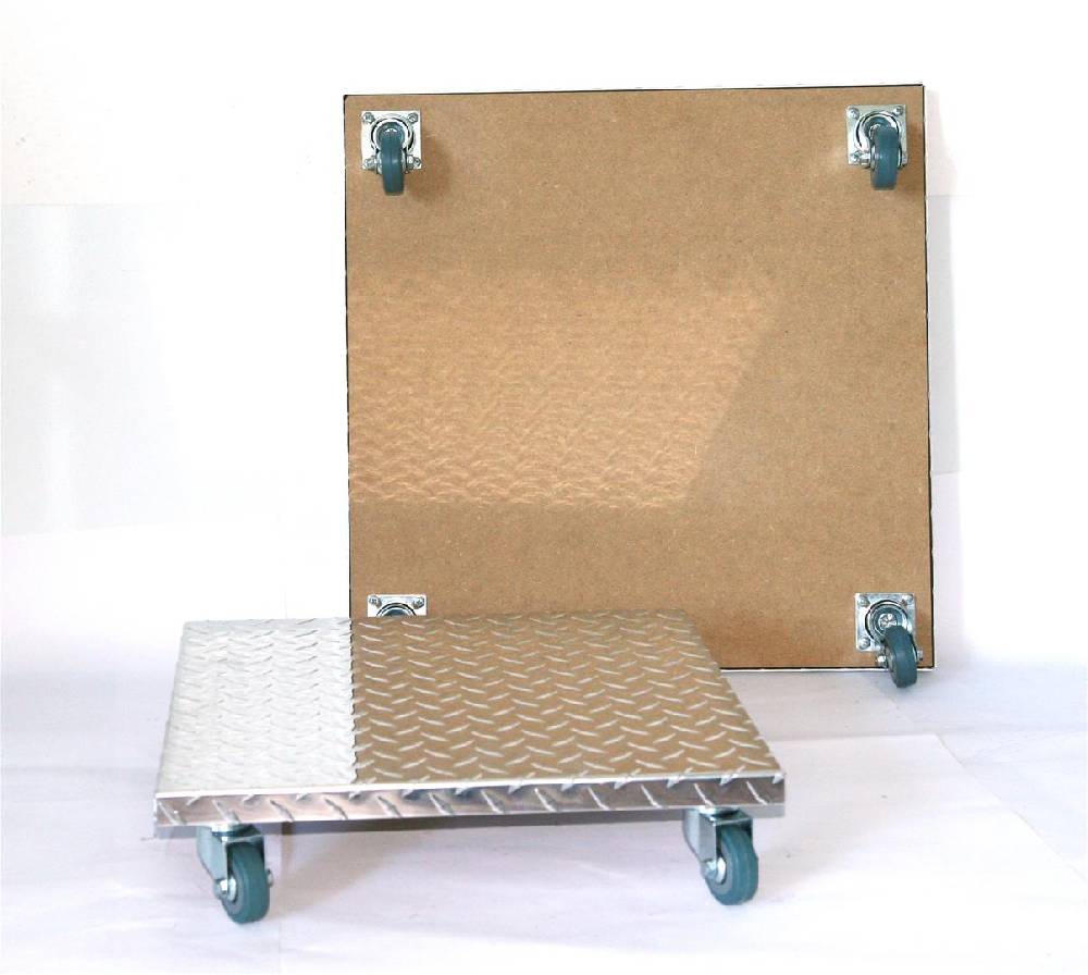 Szagato Rollbrett Pflanzenroller 40x40cm Alu 150 kg PU-Rolle SZAGATO Made in Germany Blumenuntersetzer Möbelroller Outdoor Blumenroller Transportroller Begrenzte Freigabe